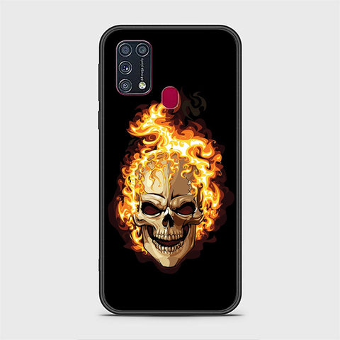 Samsung Galaxy M31 Cover - Stellar Series - HQ Ultra Shine Premium Infinity Glass Soft Silicon Borders Case