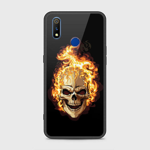 Realme 3 Cover - Stellar Series - HQ Ultra Shine Premium Infinity Glass Soft Silicon Borders Case