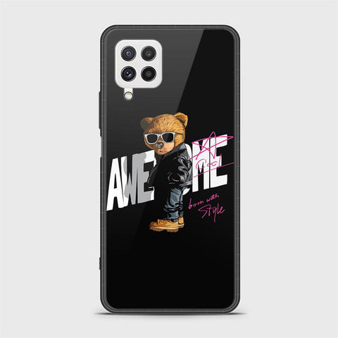 Samsung Galaxy A22 Cover - Stellar Series - HQ Ultra Shine Premium Infinity Glass Soft Silicon Borders Case