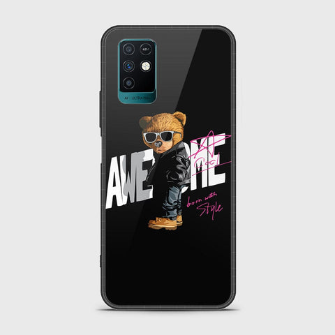 Infinix Note 10 Cover - Stellar Series - HQ Ultra Shine Premium Infinity Glass Soft Silicon Borders Case