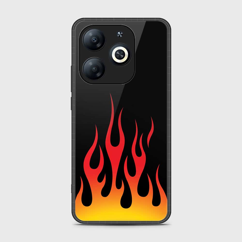 Infinix Hot 40i Cover- Stellar Series - HQ Ultra Shine Premium Infinity Glass Soft Silicon Borders Case