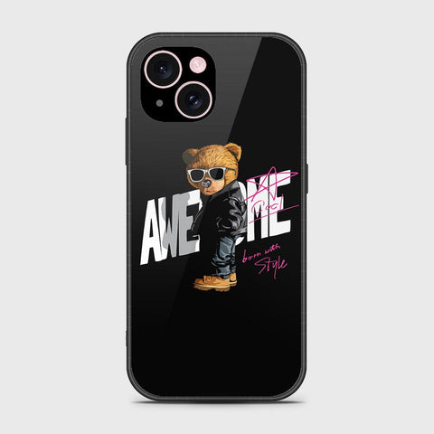 iPhone 15 Cover- Stellar Series - HQ Ultra Shine Premium Infinity Glass Soft Silicon Borders Case