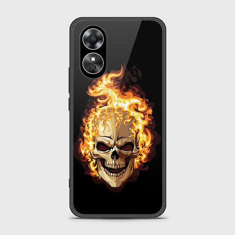 Oppo A17 Cover- Stellar Series - HQ Ultra Shine Premium Infinity Glass Soft Silicon Borders Case
