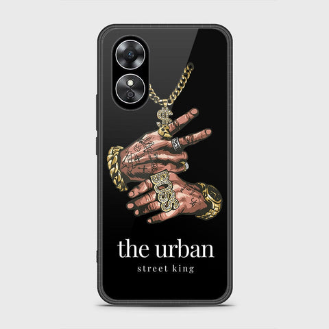 Oppo A17 Cover- Stellar Series - HQ Ultra Shine Premium Infinity Glass Soft Silicon Borders Case