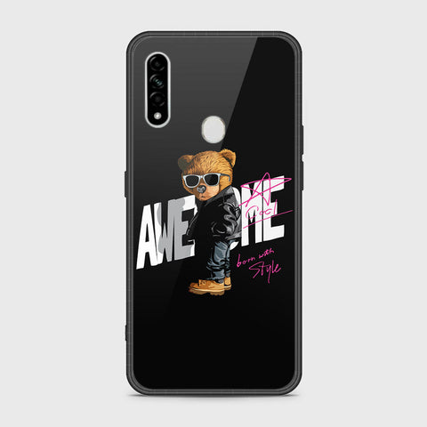 Oppo A8 Cover- Stellar Series - HQ Ultra Shine Premium Infinity Glass Soft Silicon Borders Case