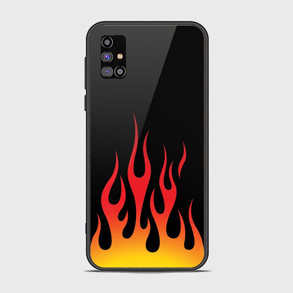 Samsung Galaxy M31s Cover - Stellar Series - HQ Ultra Shine Premium Infinity Glass Soft Silicon Borders Case