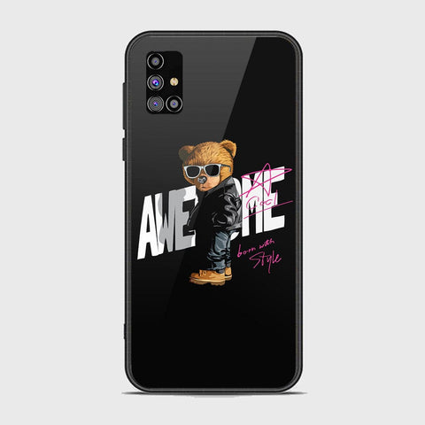 Samsung Galaxy M31s Cover - Stellar Series - HQ Ultra Shine Premium Infinity Glass Soft Silicon Borders Case