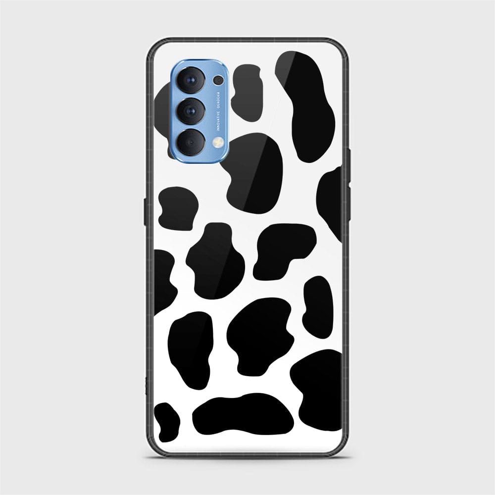 Oppo Reno 4 Cover - Vanilla Dream Series - HQ Ultra Shine Premium Infinity Glass Soft Silicon Borders Case