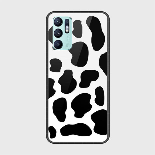 Oppo Reno 6 Cover - Vanilla Dream Series - HQ Ultra Shine Premium Infinity Glass Soft Silicon Borders Case