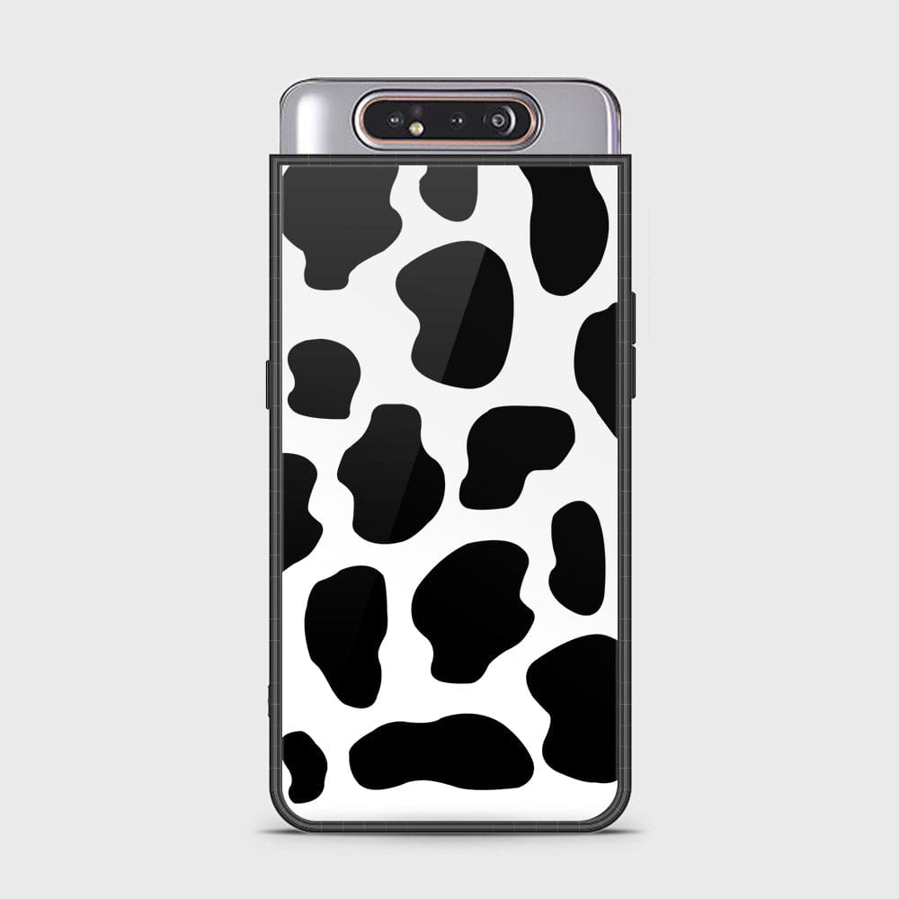 Samsung Galaxy A80 Cover - Vanilla Dream Series - HQ Ultra Shine Premium Infinity Glass Soft Silicon Borders Case