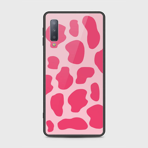 Samsung Galaxy A7 2018 Cover - Vanilla Dream Series - HQ Ultra Shine Premium Infinity Glass Soft Silicon Borders Case