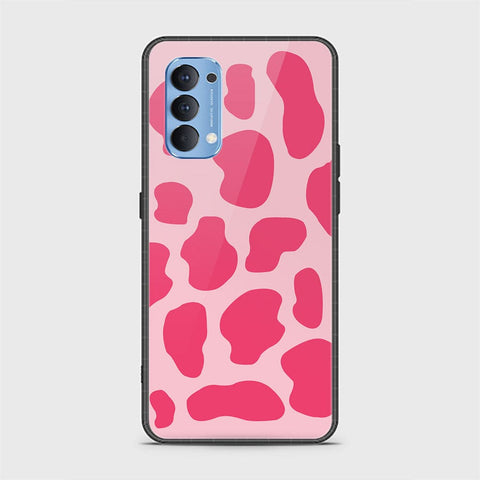 Oppo Reno 4 Cover - Vanilla Dream Series - HQ Ultra Shine Premium Infinity Glass Soft Silicon Borders Case