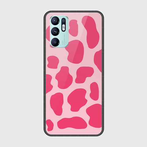 Oppo Reno 6 Cover - Vanilla Dream Series - HQ Ultra Shine Premium Infinity Glass Soft Silicon Borders Case