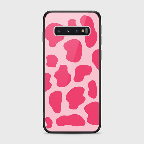 Samsung Galaxy S10 Cover - Vanilla Dream Series - HQ Ultra Shine Premium Infinity Glass Soft Silicon Borders Case