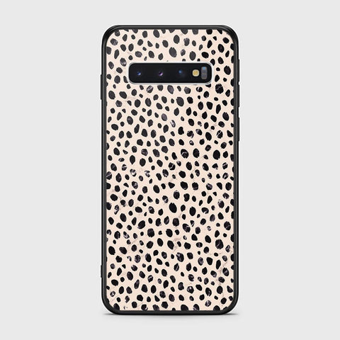Samsung Galaxy S10 Cover - Vanilla Dream Series - HQ Ultra Shine Premium Infinity Glass Soft Silicon Borders Case