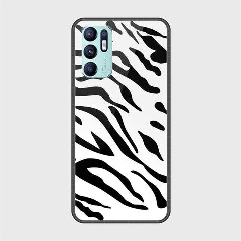 Oppo Reno 6 Cover - Vanilla Dream Series - HQ Ultra Shine Premium Infinity Glass Soft Silicon Borders Case