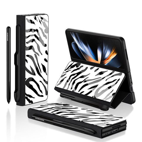 Samsung Galaxy Z Fold 3 5G Cover - Vanilla Dream Series - HQ Ultra Shine Premium Infinity Glass Soft Silicon Borders Case