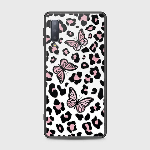 Samsung Galaxy A7 2018 Cover - Vanilla Dream Series - HQ Ultra Shine Premium Infinity Glass Soft Silicon Borders Case