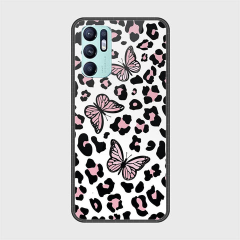 Oppo Reno 6 Cover - Vanilla Dream Series - HQ Ultra Shine Premium Infinity Glass Soft Silicon Borders Case