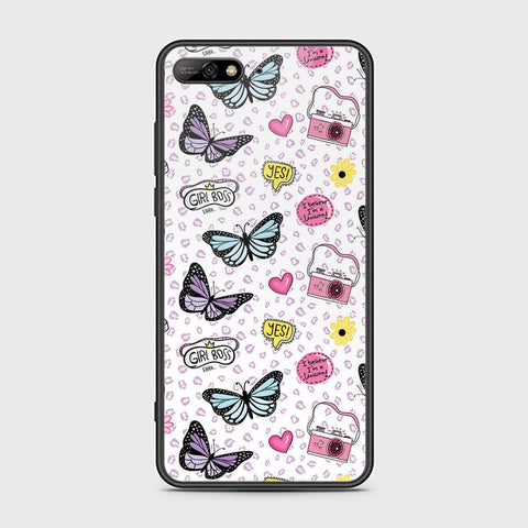 Huawei Y6 Prime 2018 Cover - Vanilla Dream Series - HQ Ultra Shine Premium Infinity Glass Soft Silicon Borders Case