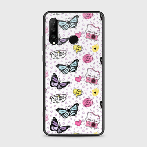 Huawei P30 lite Cover - Vanilla Dream Series - HQ Ultra Shine Premium Infinity Glass Soft Silicon Borders Case