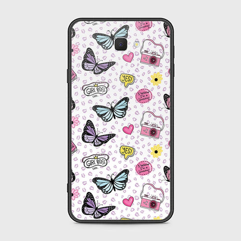 Samsung Galaxy J7 Prime Cover - Vanilla Dream Series - HQ Ultra Shine Premium Infinity Glass Soft Silicon Borders Case
