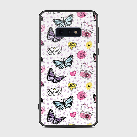 Samsung Galaxy S10e Cover - Vanilla Dream Series - HQ Ultra Shine Premium Infinity Glass Soft Silicon Borders Case