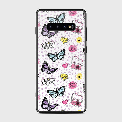 Samsung Galaxy S10 Plus Cover - Vanilla Dream Series - HQ Ultra Shine Premium Infinity Glass Soft Silicon Borders Case