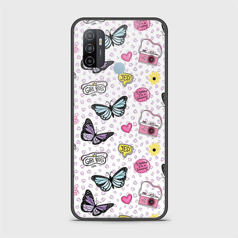 Oppo A53 Cover - Vanilla Dream Series - HQ Ultra Shine Premium Infinity Glass Soft Silicon Borders Case
