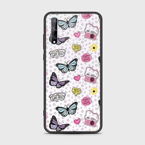 Huawei Y8p Cover - Vanilla Dream Series - HQ Ultra Shine Premium Infinity Glass Soft Silicon Borders Case