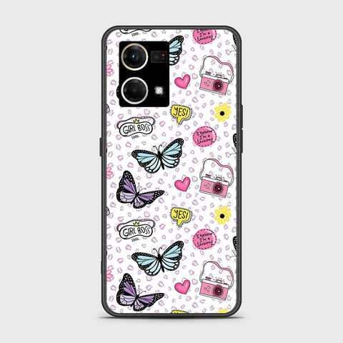 Oppo Reno 8 4G Cover - Vanilla Dream Series - HQ Ultra Shine Premium Infinity Glass Soft Silicon Borders Case
