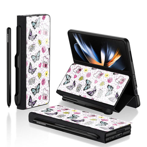 Samsung Galaxy Z Fold 3 5G Cover - Vanilla Dream Series - HQ Ultra Shine Premium Infinity Glass Soft Silicon Borders Case