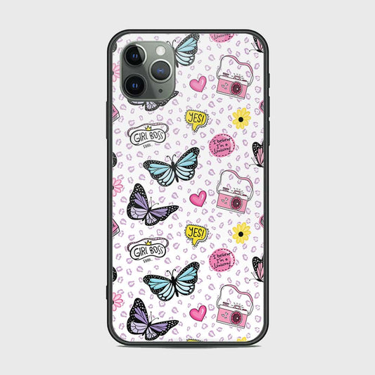 iPhone 11 Pro Cover - Vanilla Dream Series - HQ Ultra Shine Premium Infinity Glass Soft Silicon Borders Case (Fast Delivery) (A)