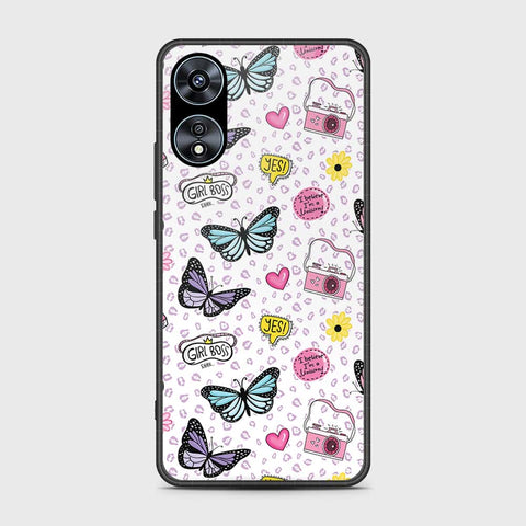 Oppo A58 4G Cover- Vanilla Dream Series - HQ Ultra Shine Premium Infinity Glass Soft Silicon Borders Case