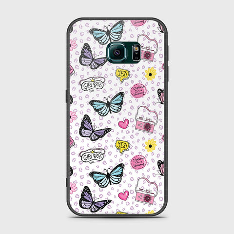 Samsung Galaxy S6 Edge Cover- Vanilla Dream Series - HQ Ultra Shine Premium Infinity Glass Soft Silicon Borders Case