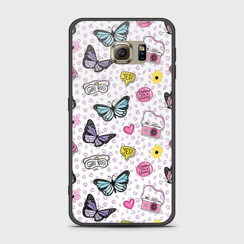 Samsung Galaxy S6 Cover- Vanilla Dream Series - HQ Ultra Shine Premium Infinity Glass Soft Silicon Borders Case