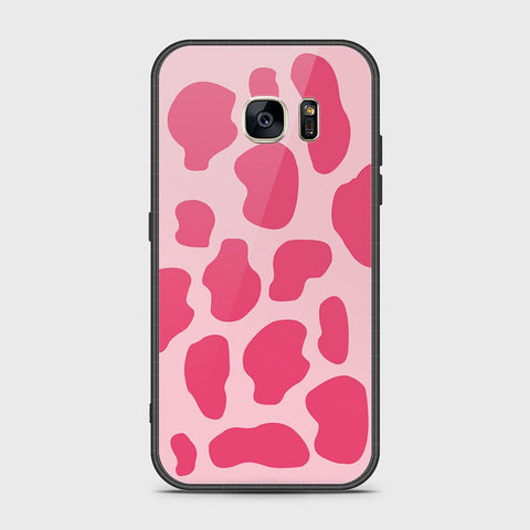 Samsung Galaxy S7 Cover- Vanilla Dream Series - HQ Ultra Shine Premium Infinity Glass Soft Silicon Borders Case