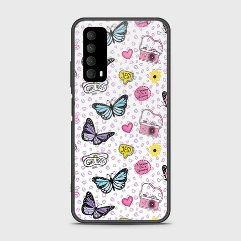 Huawei Psmart 2021 Cover- Vanilla Dream Series - HQ Ultra Shine Premium Infinity Glass Soft Silicon Borders Case