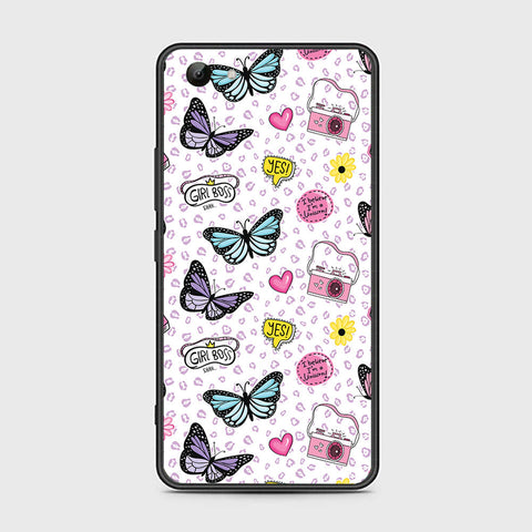 Vivo Y81 Cover- Vanilla Dream Series - HQ Ultra Shine Premium Infinity Glass Soft Silicon Borders Case