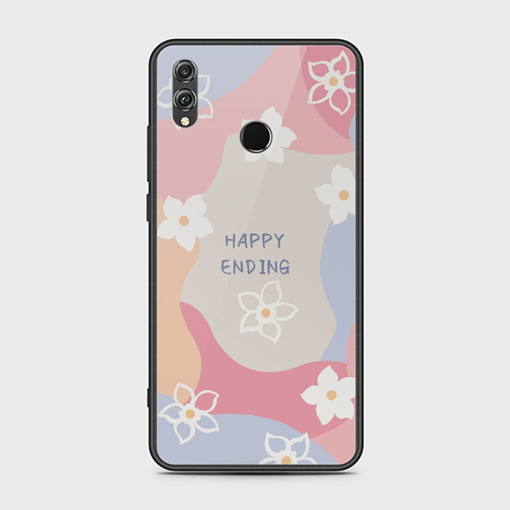 Huawei Honor 8X Cover - Happy Series - HQ Ultra Shine Premium Infinity Glass Soft Silicon Borders Case