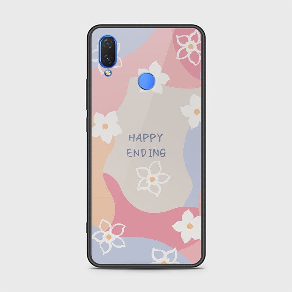 Huawei Honor 8C Cover - Happy Series - HQ Ultra Shine Premium Infinity Glass Soft Silicon Borders Case