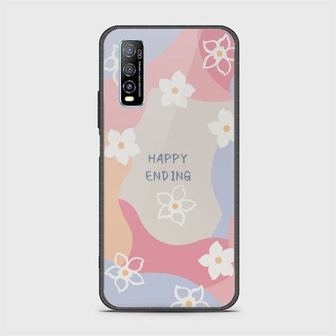 Vivo Y70s Cover - Happy Series - HQ Ultra Shine Premium Infinity Glass Soft Silicon Borders Case