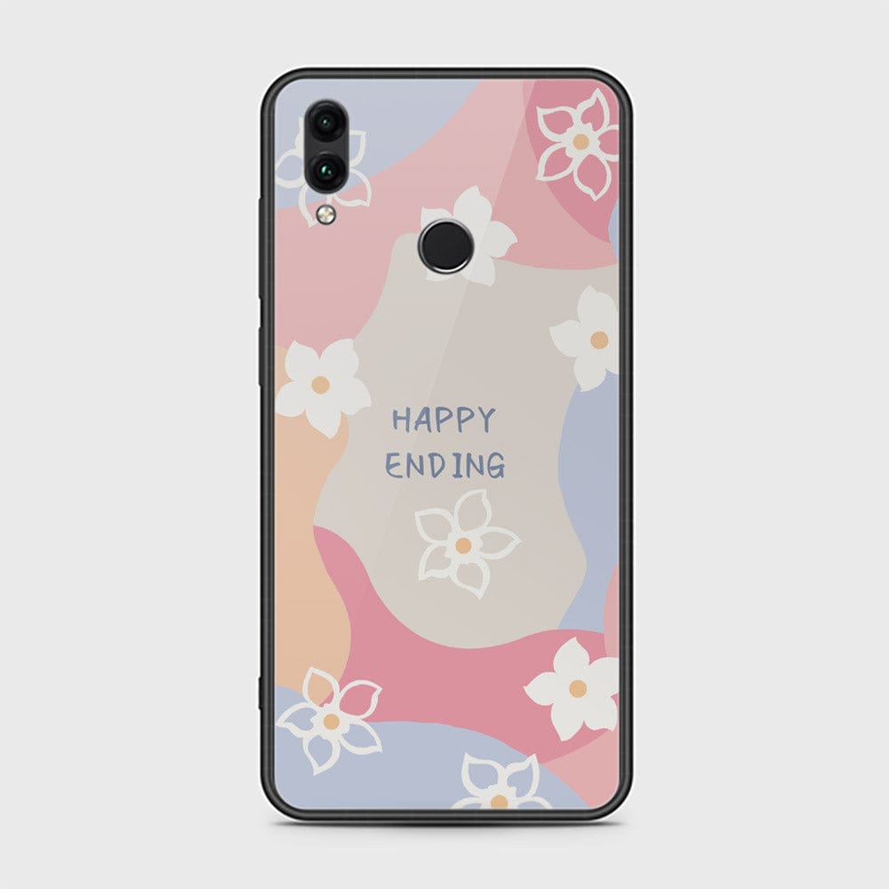 Huawei Honor 10 Lite Cover - Happy Series - HQ Ultra Shine Premium Infinity Glass Soft Silicon Borders Case