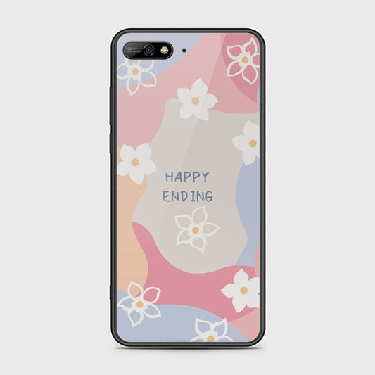 Huawei Y6 Prime 2018 Cover - Happy Series - HQ Ultra Shine Premium Infinity Glass Soft Silicon Borders Case