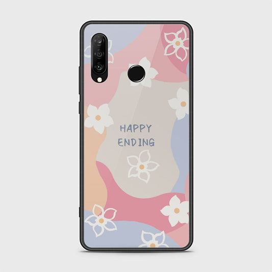 Huawei P30 lite Cover - Happy Series - HQ Ultra Shine Premium Infinity Glass Soft Silicon Borders Case