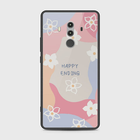 Huawei Mate 10 Pro Cover - Happy Series - HQ Ultra Shine Premium Infinity Glass Soft Silicon Borders Case