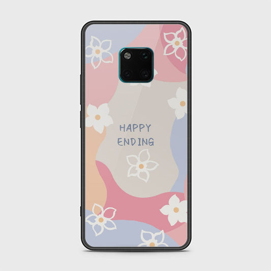 Huawei Mate 20 Pro Cover - Happy Series - HQ Ultra Shine Premium Infinity Glass Soft Silicon Borders Case