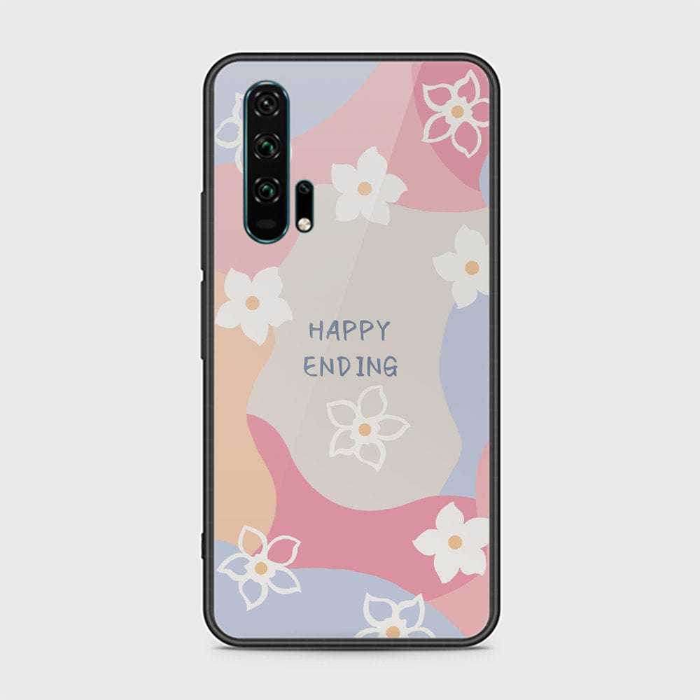 Honor 20 Pro Cover - Happy Series - HQ Ultra Shine Premium Infinity Glass Soft Silicon Borders Case