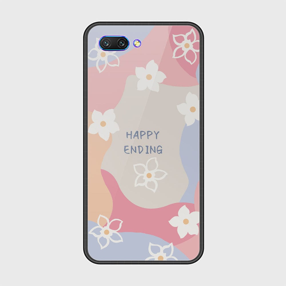 Huawei Honor 10 Cover - Happy Series - HQ Ultra Shine Premium Infinity Glass Soft Silicon Borders Case