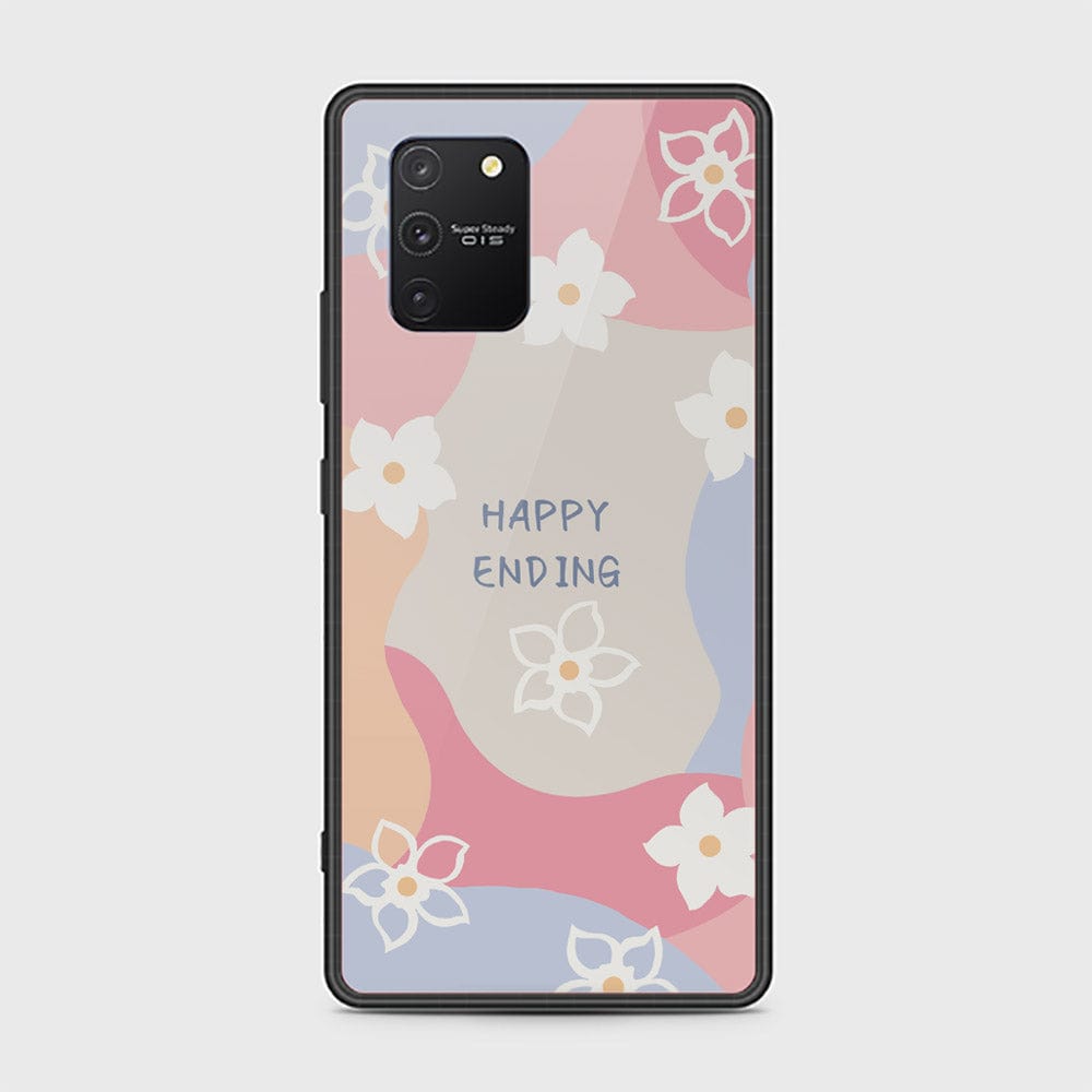 Samsung Galaxy M80s Cover - Happy Series - HQ Ultra Shine Premium Infinity Glass Soft Silicon Borders Case